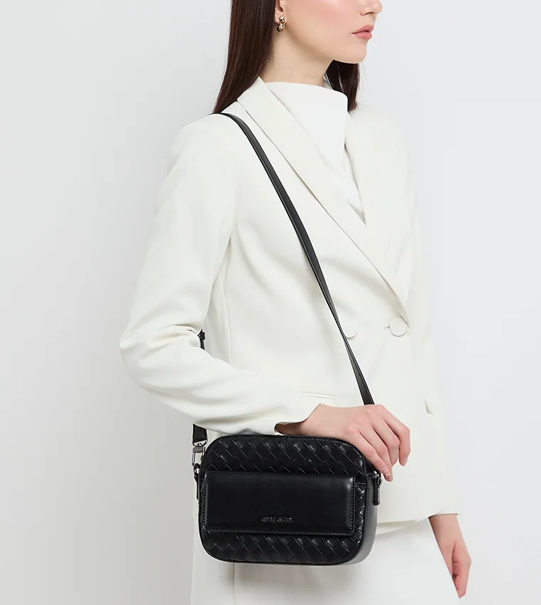 ANNE KLEIN Anne Klein Basket Weave Camera Bag